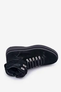 BIG STAR SHOES Semišové pánske zateplené čižmy Big Star