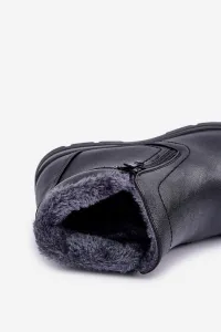PE1 Zateplené Pánske Topánky Z Eko Kože Čierne Daniello