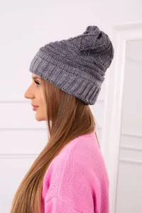 Women's cap Elora K336 dark gray