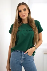Shopping blouse is my cardio dark green