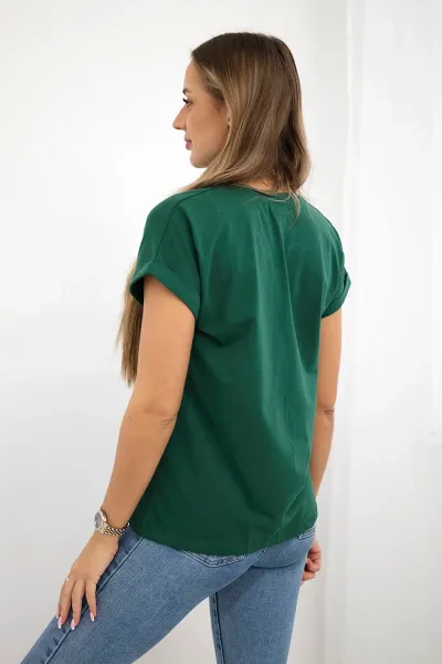 Shopping blouse is my cardio dark green