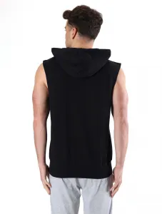 Leone Men's sleeveless hoodie with zipper
