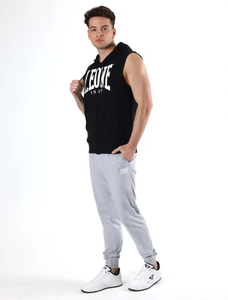 Leone Men's sleeveless hoodie with zipper