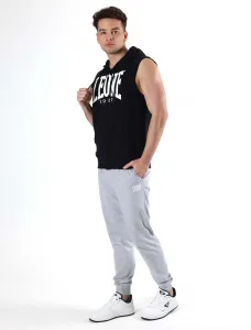 Leone Men's sleeveless hoodie with zipper