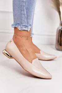 Moccasins na zlatej päte Laura Messi 2013 Beige