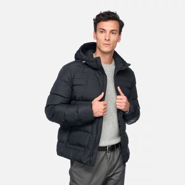 Men's Dark Blue Geox Magnete Jacket - Mens