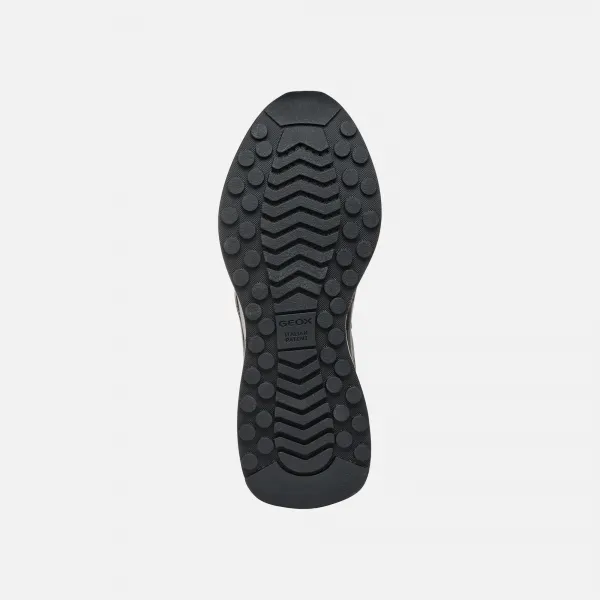 Silver women's sneakers Geox Amabel - Women's