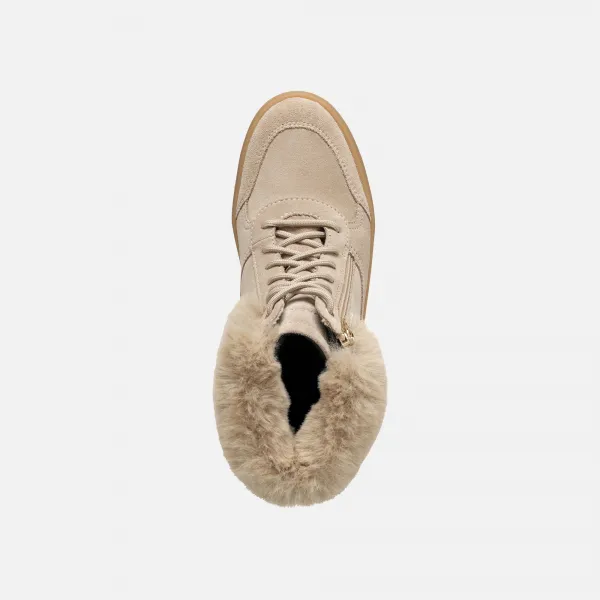 Beige women's ankle boots Geox Milleiny B Abx - Women's