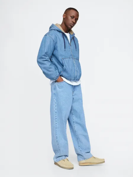 GAP Denim oversize sherpa sweatshirt - Men's