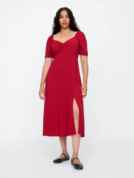 GAP  Dámske Midi šaty s rozparkem 646168-00 Veľkosť: XS