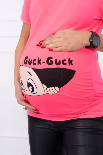 marka niezdefiniowana Materská blúzka Guck ružový neón
