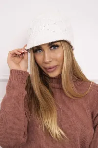marka niezdefiniowana Čapica с fleece Roma Bis K235 biely