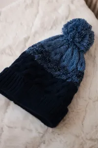 marka niezdefiniowana Čapica s fleece Ilona K218 námornícka modrá + džínsy