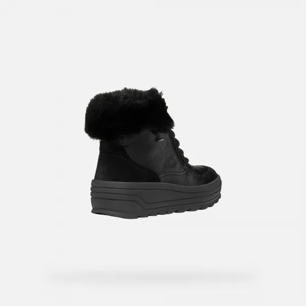 Black women's ankle boots Geox Milleiny Abx - Women's