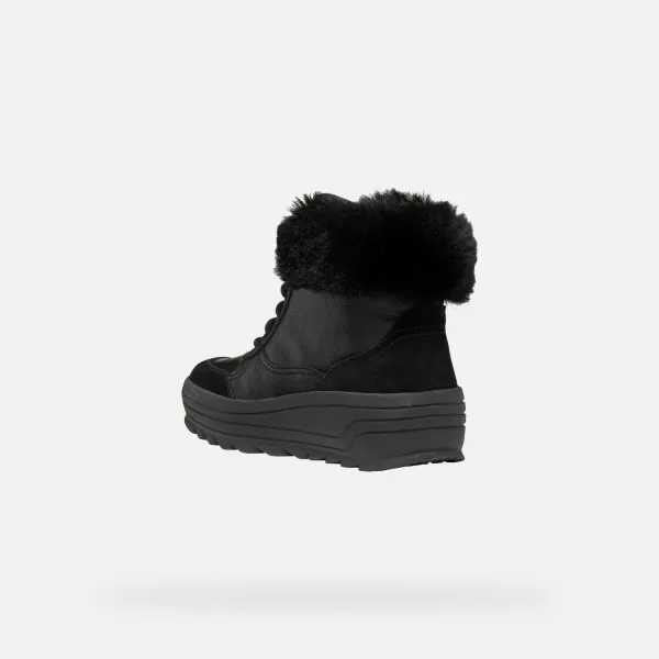 Black women's ankle boots Geox Milleiny Abx - Women's