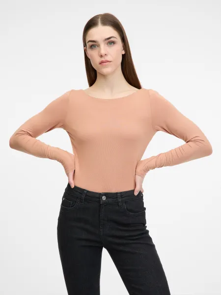 Light Brown Women's Long Sleeve T-Shirt ORSAY - Women's