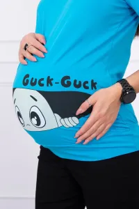 marka niezdefiniowana Materská blúzka Guck tyrkysový