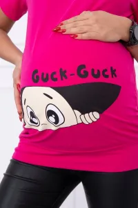 marka niezdefiniowana Materská blúzka Guck fuchsie