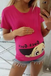 marka niezdefiniowana Materská blúzka Guck fuchsie