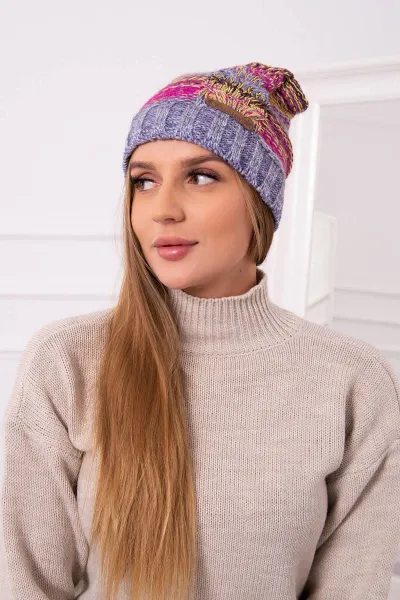 marka niezdefiniowana Čapica s fleece Monika K256 fuchsiová+fialová