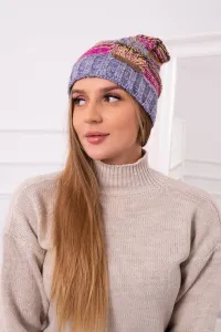 marka niezdefiniowana Čapica s fleece Monika K256 fuchsiová+fialová