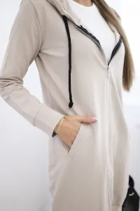 Legínovo Béžová mikina s kapucňou Farba: Béžová, Veľkosť: UNI