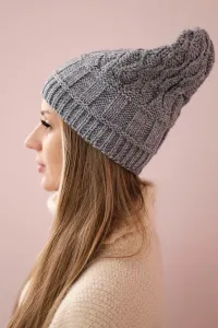 marka niezdefiniowana Čapica s fleece Marta K231 tmavošedý