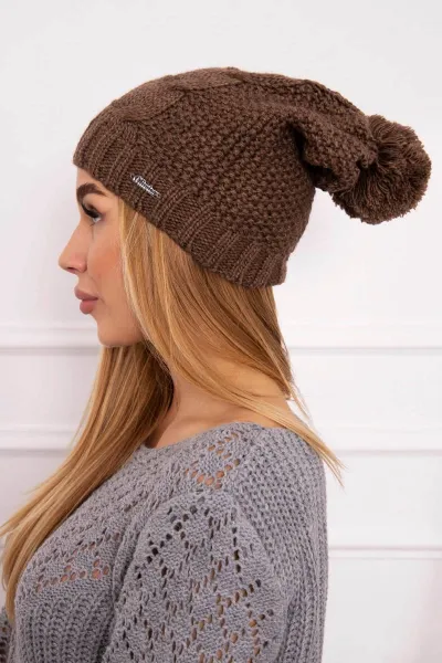 marka niezdefiniowana Čapica s fleece Justyna K253 cappuccino