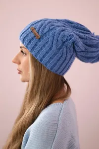 Kesi Čapica s fleece Paulina K227 svetlé džínsy
