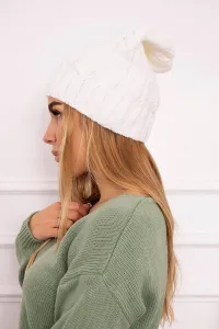 marka niezdefiniowana Čapica s fleece Iwona K221 biely