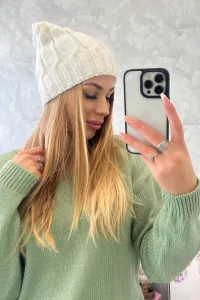 marka niezdefiniowana Čapica s fleece Iwona K221 biely