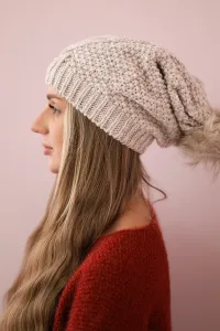 marka niezdefiniowana Čapica s fleece Sandra K210 tmavo béžová