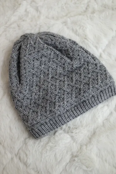 Kesi Čapica s fleece Kratka K204 tmavošedý