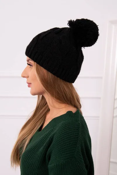 marka niezdefiniowana Čapica s fleece Stefania K278 čierna