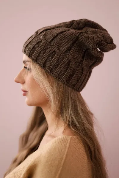 marka niezdefiniowana Čapica s fleece Iwona K221 mocca