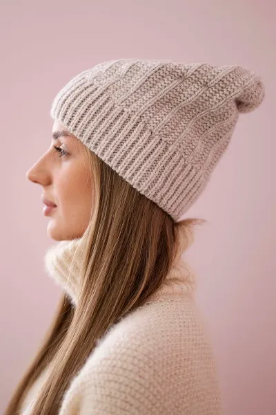 Kesi Čapica s fleece Anna K238 béžová