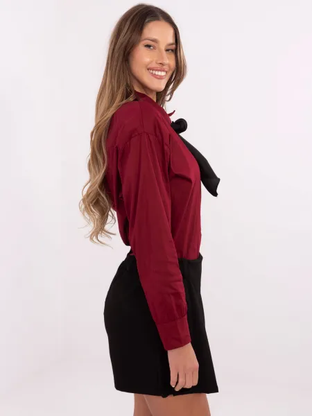 Shirt-DHJ-KS-9236.92P-burgundy
