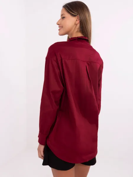 Shirt-DHJ-KS-9213.86-burgundy