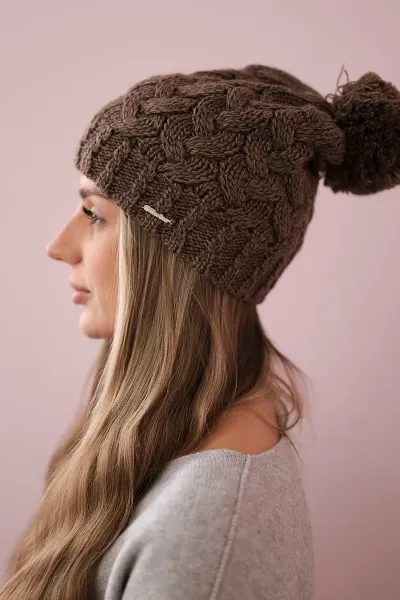 marka niezdefiniowana Čapica s fleece Waleria K307 cappuccino