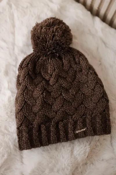 marka niezdefiniowana Čapica s fleece Waleria K307 cappuccino