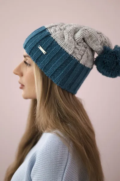 marka niezdefiniowana Čapica s fleece Paris K212 šedá+more