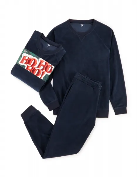 CELIO XJIPYVEL Pánske pyžamo, tmavo modrá, veľkosť