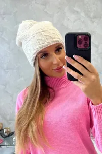 marka niezdefiniowana Dámska čiapka Aniela K338 ecru