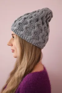 marka niezdefiniowana Čapica s fleece Teresa K285 tmavošedý