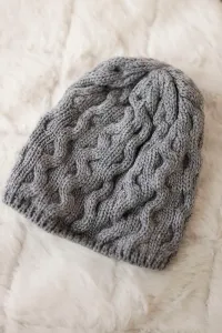 marka niezdefiniowana Čapica s fleece Teresa K285 tmavošedý