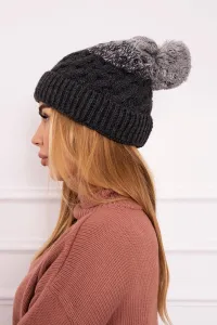 marka niezdefiniowana Čapica s fleece Ilona K218 grafit+sivá