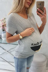 marka niezdefiniowana Materská blúzka Guck Šedá