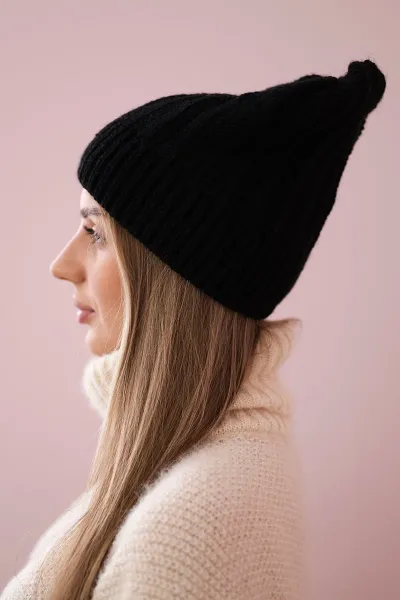 marka niezdefiniowana Čapica s fleece Anna K238 čierna