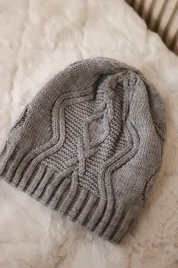 Kesi Čapica s fleece Sylwia K244 svetlo šedá