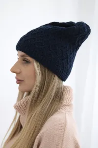 marka niezdefiniowana Čapica s fleece Kratka K204 námornícka modrá